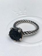 ZELDZAAM Pandora ring met onyx maat 54, Ophalen, 18 tot 19, Zo goed als nieuw, Dame