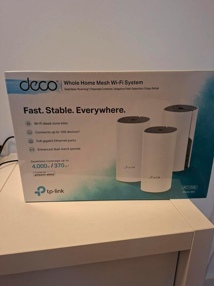 TP-Link Deco M4 Mesh WiFi Systeem, Computers en Software, Powerlines, Ophalen of Verzenden