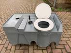 Eco toilet uit bouwkeet, Ophalen