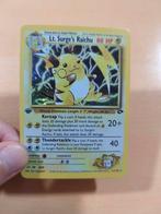Lt. Surge's Raichu GC11 - 1st edition, Hobby en Vrije tijd, Verzamelkaartspellen | Pokémon, Ophalen of Verzenden