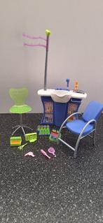 Barbie Totally Twisty Salon | haar salon | cool lookz 2003, Verzamelen, Poppen, Ophalen of Verzenden, Gebruikt, Accessoires