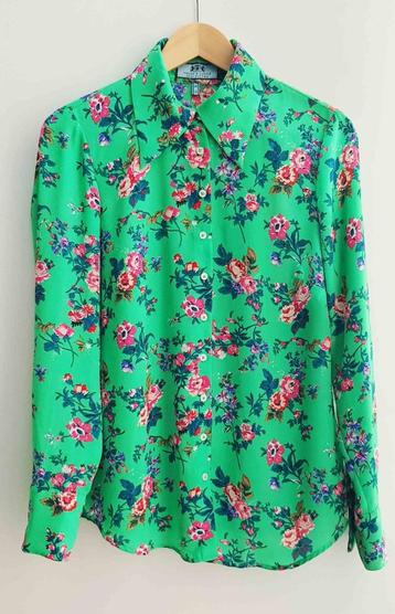 Vrolijke bloemenblouse van het merk Hawes & Curtis (Mt 12/L)