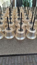 Glazen waxine stekers Theelicht houders diverse kleuren, Overige materialen, Nieuw, Ophalen of Verzenden, Crème