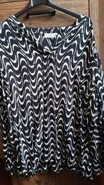 Zwart wit Kaffe Curve Blouse - Maat 50, Kaffe, Zwart, Maat 46/48 (XL) of groter, Ophalen of Verzenden