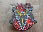 Slayer vrij mooie shaped metal pin badge speld 5x5.5 cm no2, Nieuw, Overige typen, Verzenden