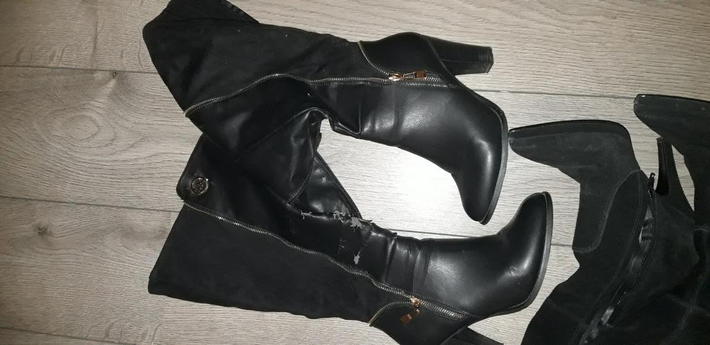 gedragen laarzen 40, Ophalen of Verzenden, Zo goed als nieuw, Zwart, Hoge laarzen