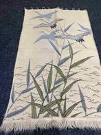 Vintage retro wandkleed kraanvogels en riet, Huis en Inrichting, Stoffering | Tapijten en Kleden, Gebruikt, 50 tot 100 cm, DJT