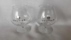 GAUTIER cognac glazen, 2 stuks, Ophalen of Verzenden, Zo goed als nieuw, Borrel- of Shotglas