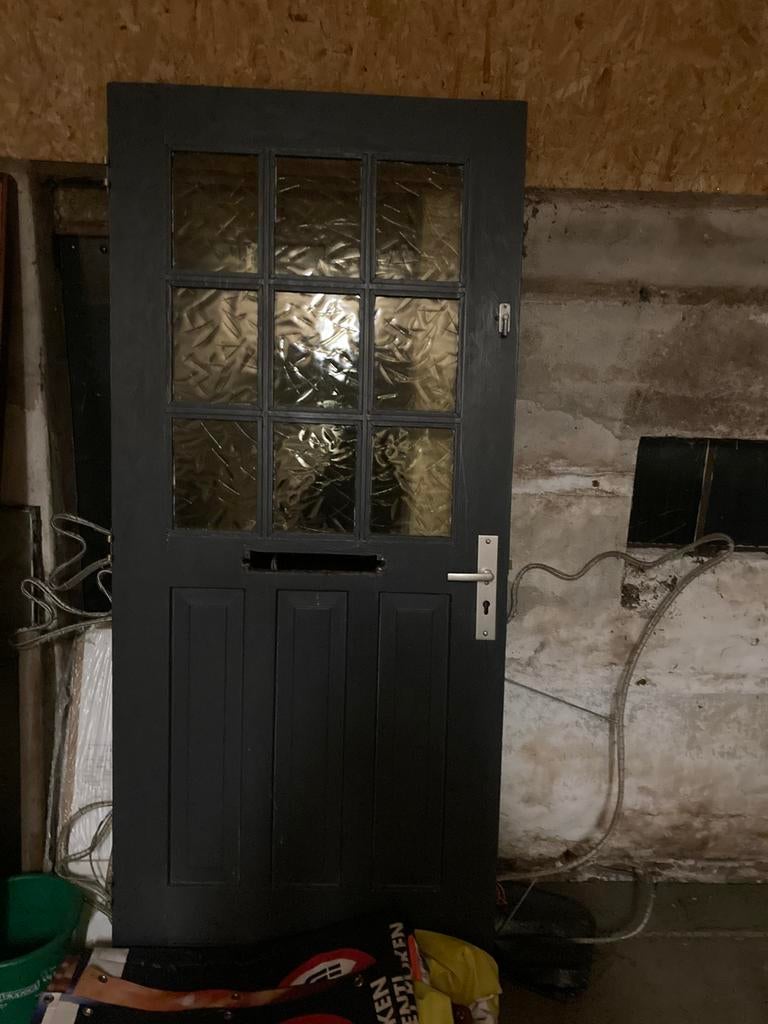 Te koop voordeur, Ophalen of Verzenden, Zo goed als nieuw, Buitendeur, 200 tot 215 cm