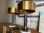 Richmond Interiors tafellampen Emine goud met marmeren voet, Huis en Inrichting, Lampen | Tafellampen, 50 tot 75 cm, Ophalen of Verzenden