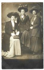 Bedum Fotokaart met dames Gruno Groningen snelfotografie, Verzamelen, Verzenden, Voor 1920, Ongelopen, Groningen