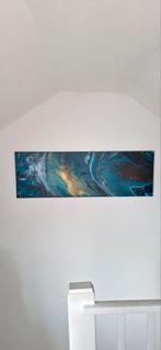 Abstract schilderij - 120 x 40 cm, Antiek en Kunst, Ophalen of Verzenden