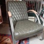 Fauteuil groen, Huis en Inrichting, Fauteuils, Ophalen, Zo goed als nieuw, 75 tot 100 cm, 50 tot 75 cm