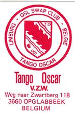 Sticker 27 MC zender Tango Oscar QSL Swap Opglabbeek België, Verzamelen, Stickers, Verzenden, Zo goed als nieuw, Overige typen