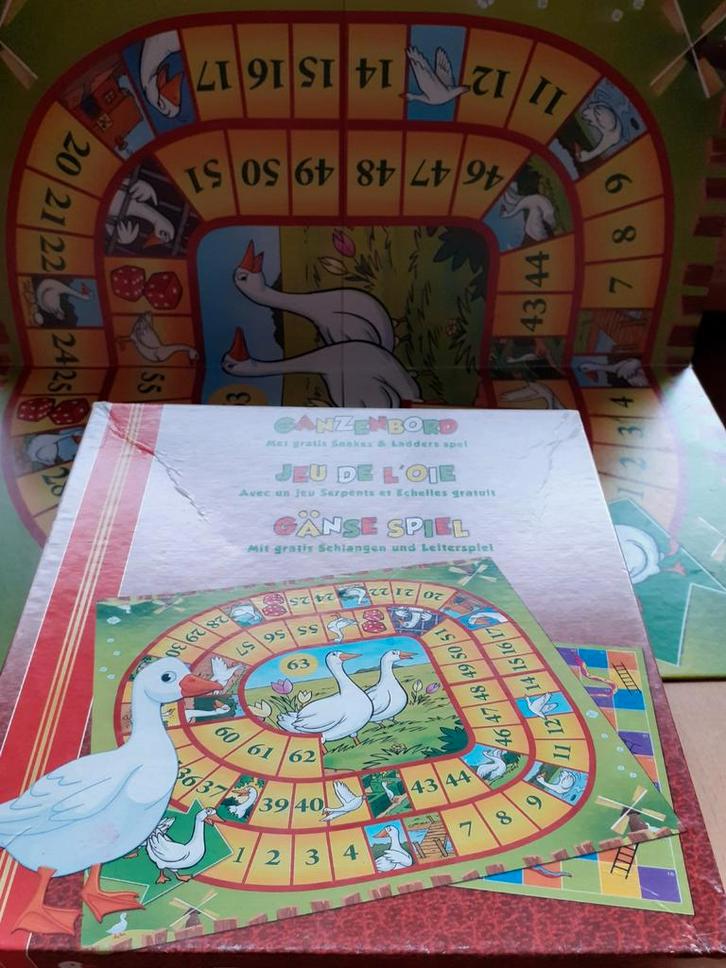 Ganzenbord Backgammon Mens erger je niet Memory domino, Hobby en Vrije tijd, Gezelschapsspellen | Bordspellen, Zo goed als nieuw