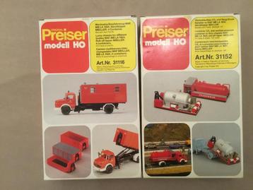 Kibri en Preiser modellen THW en Feuerwehr NIEUW beschikbaar voor biedingen