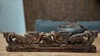 Craved wood display doek textiel hanger oosters vogels, Ophalen of Verzenden