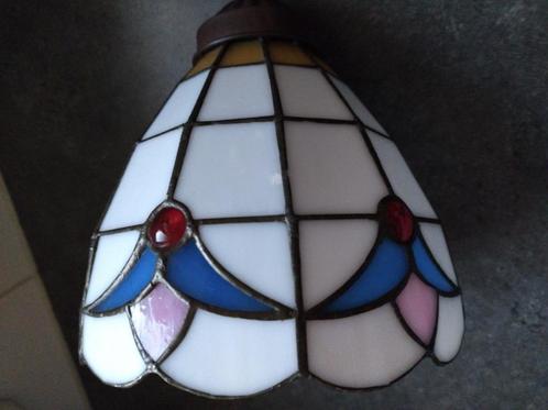 Originele prachtige Tiffany wand-leeslamp Lotusbloem, Huis en Inrichting, Lampen | Wandlampen, Zo goed als nieuw, Glas, Metaal