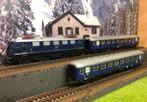 Märklin Duitse E-loc met 2rijtuigen 3034 DB, Wisselstroom, Gebruikt, Locomotief, Verzenden