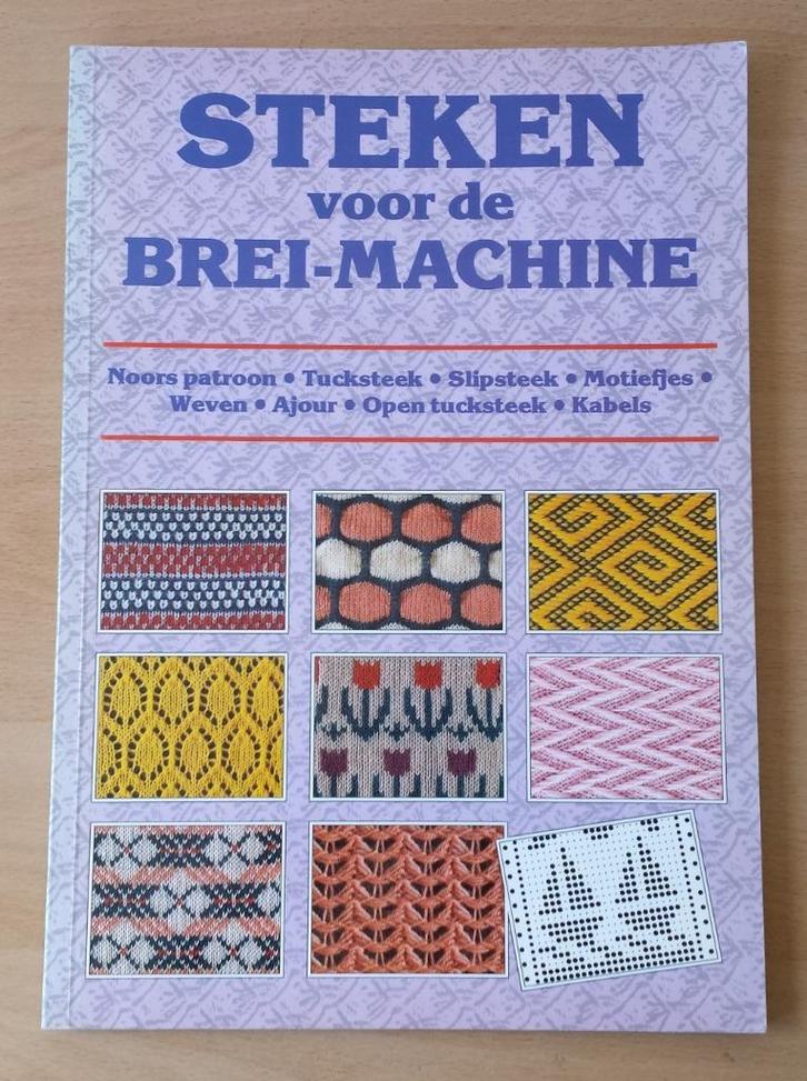 Breien - Steken voor de Brei-Machine - 1988, Hobby en Vrije tijd, Breien en Haken, Gebruikt, Breien, Patroon of Boek, Ophalen of Verzenden