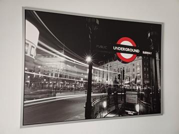 Ikea print Londense underground.  beschikbaar voor biedingen