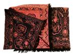 Antiek groot wollen worteldoek met paisley-patroon 140x200cm, Antiek en Kunst, Antiek | Kleden en Textiel, Ophalen of Verzenden