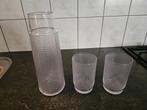 Waterkan/Karaf + glazen, Ophalen of Verzenden, Nieuw, Frisdrankglas