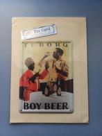 tuborg boy bier metalen plaatje, Verzamelen, Biermerken, Ophalen of Verzenden, Nieuw, Reclamebord, Plaat of Schild, Overige merken
