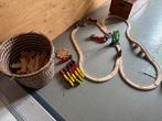 2 electrische Brio locomotieven en veel ikea rails, Kinderen en Baby's, Speelgoed | Houten speelgoed, Ophalen, Gebruikt, Overige typen