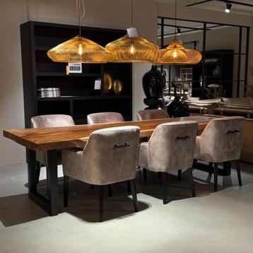 Grote luxe eetkamer stoelen taupe **hotel chique collectie** beschikbaar voor biedingen