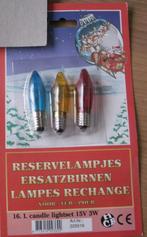 Set drie gekleurde lampjes kerst kerstverlichting  15V 3W, Ophalen of Verzenden, Nieuw