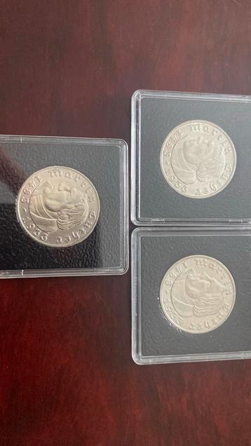 Zeldzame Duitse Munten Set 5 reichsmark martin luther beschikbaar voor biedingen