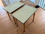 2 x schooltafel tafel bureau bijzettafel vintage retro schoo, Ophalen of Verzenden