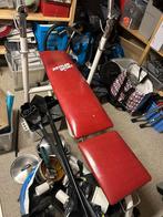 Kettler Halterbank met Gewichten en Stang, Ophalen, Gebruikt, Krachtstation, Armen