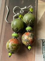 Unakite/ jade hangers, Sieraden, Tassen en Uiterlijk, Edelstenen, Ophalen of Verzenden, Nieuw