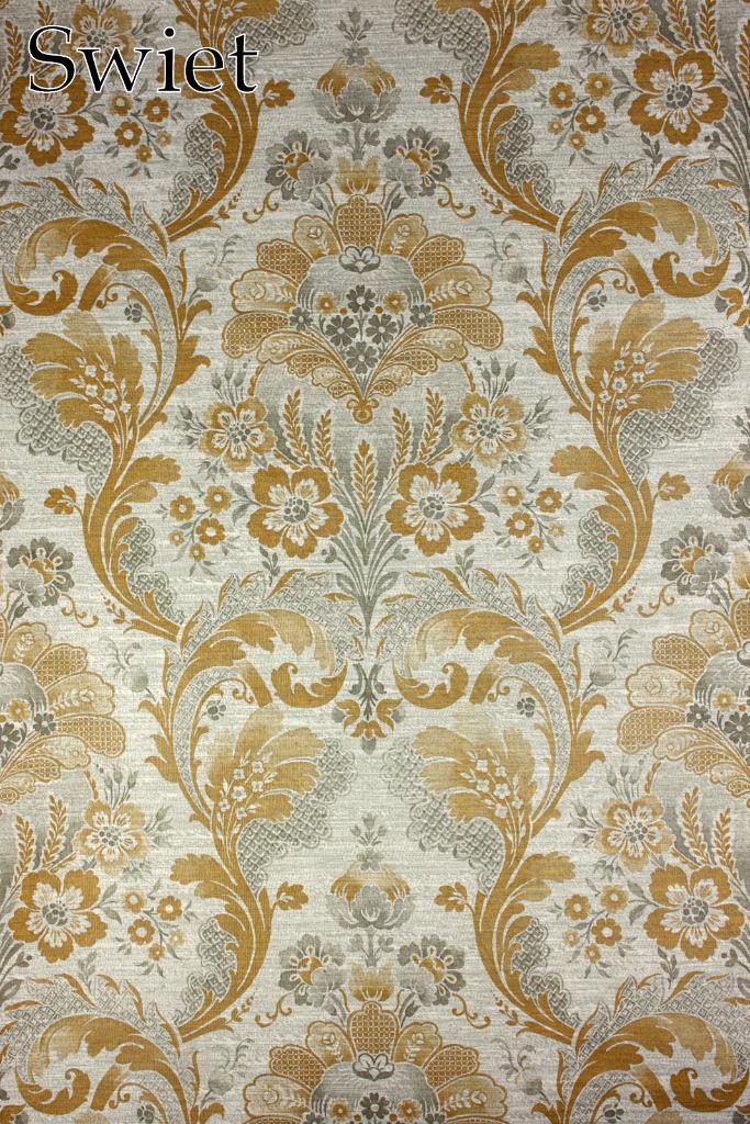 6647 barok bloemen vintage wallpaper mokka crème swiet, Huis en Inrichting, Stoffering | Behang, Verzenden