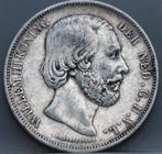 Zilveren rijksdaalder 1872 - 2 1/2 gulden 1872 Willem 3, Koning Willem III, Verzenden, Zilver, Losse munt