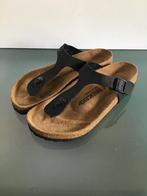 GRATIS VERZENDEN BIRKENSTOCK Nieuwe Gizeh zwarte slippers 39, Slippers, Verzenden, Zwart, Nieuw