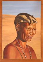 G.J. Kuiper (1926-2013) - Zuid-Afrikaanse vrouw in Woestijn, Ophalen of Verzenden