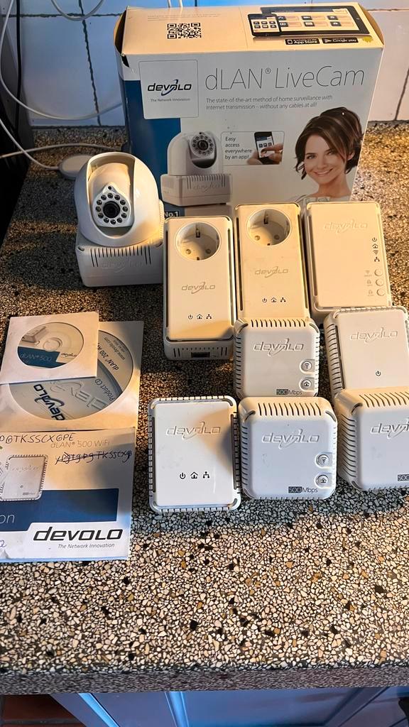 Devolo Wifi Set + LiveCam - Compleet voor Heel Huis!, Computers en Software, WiFi-versterkers, Gebruikt, Ophalen of Verzenden
