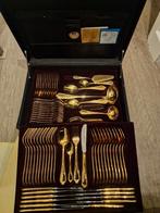 Nivella - goud bestekset in koffer 14 karaat, Huis en Inrichting, Keuken | Bestek, Nieuw, Overige materialen, Ophalen of Verzenden