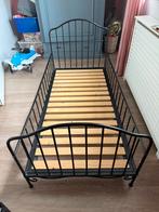 Kinderbedje gietijzer gepoedercoat lattenodem 154x73,5, Ophalen, Gebruikt, 70 tot 85 cm, 140 tot 160 cm