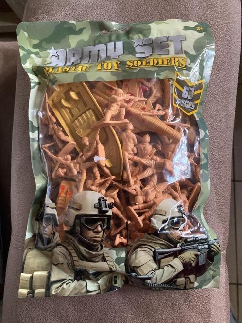 Plastic toy soldiers army set ( Nieuw ) Soldaten 63 delig, Kinderen en Baby's, Speelgoed | Actiefiguren, Nieuw, Ophalen of Verzenden