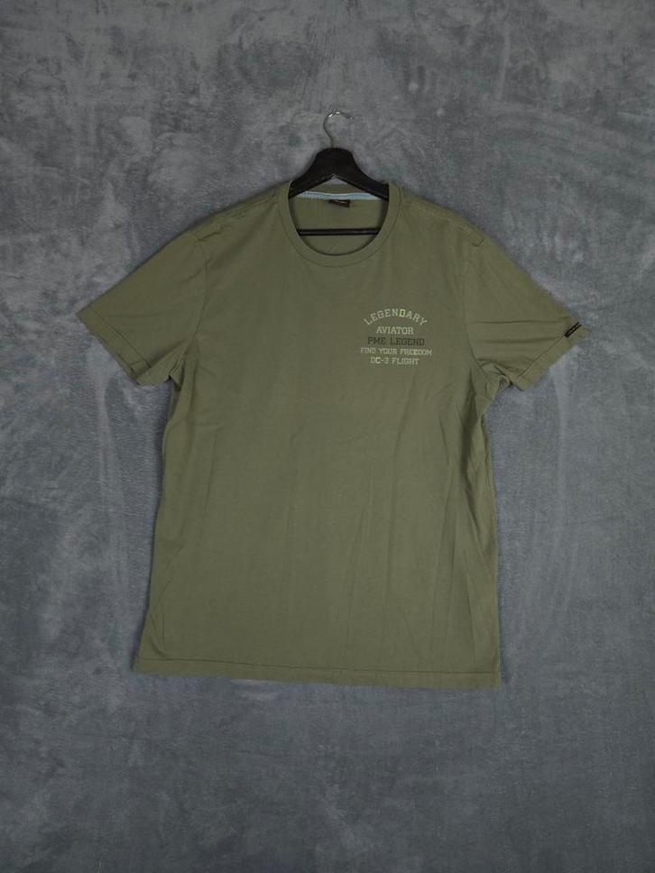 PME Legend T-shirt XXL Groen Print Pall Mall, Kleding | Heren, T-shirts, Zo goed als nieuw, Overige maten, Groen, Ophalen of Verzenden