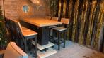 Douglashhouten,steigerhouten barset met 6 krukken., Ophalen, Nieuw, Steigerhout, 6 zitplaatsen
