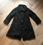 Zgan lange zwarte astrakan bontjas M 38, Kleding | Dames, Jassen | Winter, Ophalen of Verzenden, Zo goed als nieuw, Maat 38/40 (M)