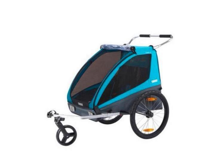 Thule Coaster XT2 BLUE & BLACK, Fietsen en Brommers, Fietsaccessoires | Aanhangers en Karren, Nieuw, Kinderkar, 20 tot 40 kg, Opvouwbaar