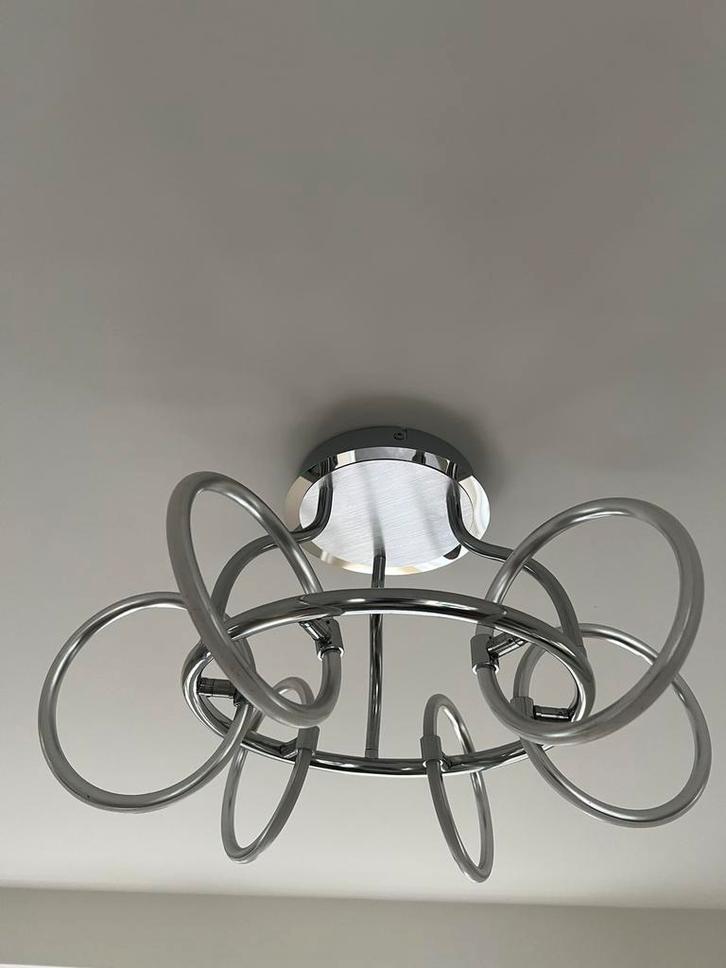 Moderne plafondlamp met 3 lichtstanden, Huis en Inrichting, Lampen | Plafondlampen, Zo goed als nieuw, Metaal, Ophalen
