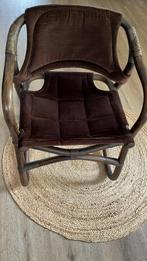 Vintage safari chair manou Espri rotan bamboo relax stoel, Antiek en Kunst, Ophalen