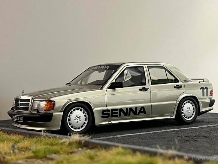 1:18 Mercedes Benz 190E 2.3 16 (W201) Senna 1984 Ottomobile, Hobby en Vrije tijd, Modelauto's | 1:18, Nieuw, Auto, OttOMobile